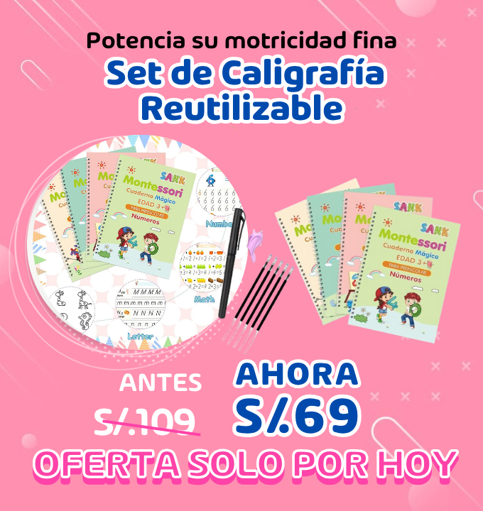 Set de Caligrafía Reutilizable – Letras con Magia