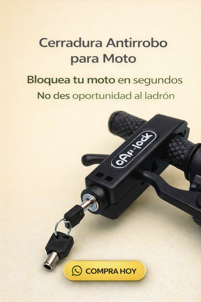 Cerradura Antirrobo para Moto – Protección en Segundos