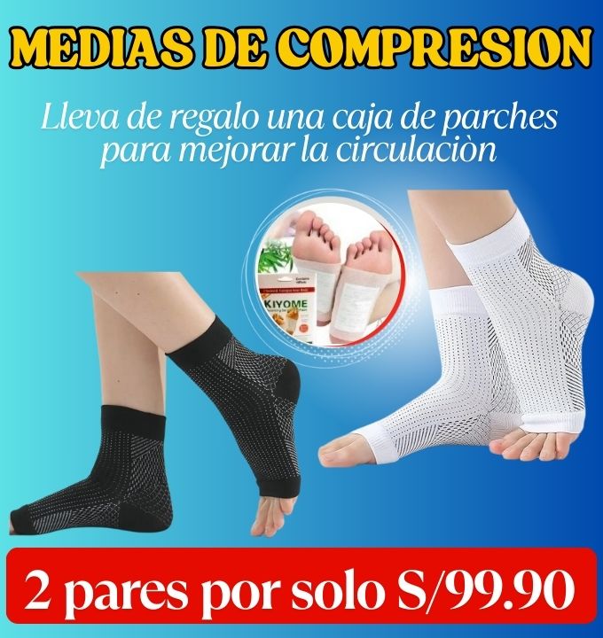 🧦Medias de Compresión para Neuropatía y Fascitis Plantar - Alivio del Dolor