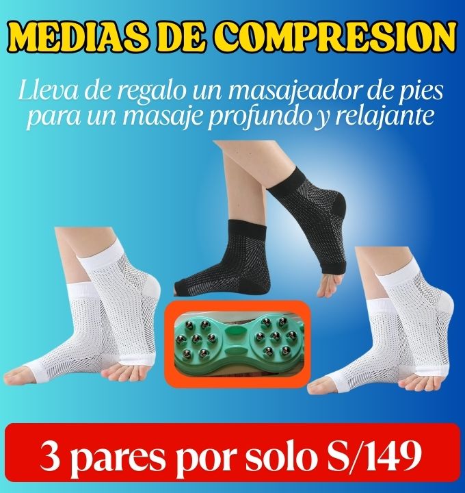 🧦Medias de Compresión para Neuropatía y Fascitis Plantar - Alivio del Dolor